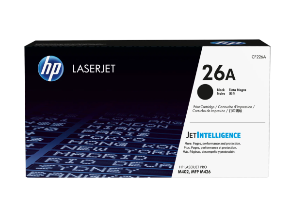 Toner HP 26A PRETO (CF226A), ~3.100 Páginas