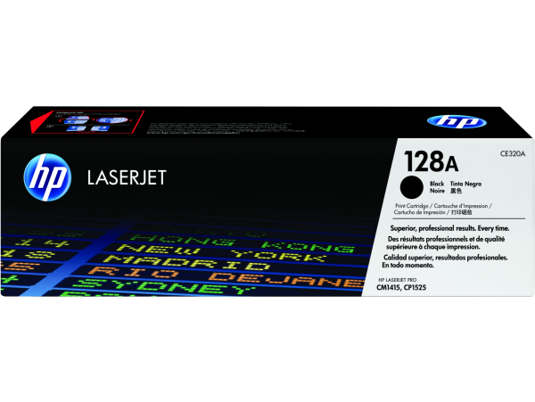 Toner HP 128A PRETO (CE320A), ~2.000 Páginas