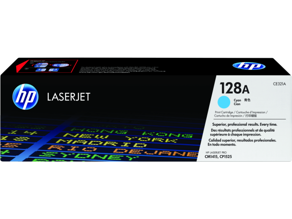Toner HP 128A CIANO (CE321A), ~1.300 Páginas